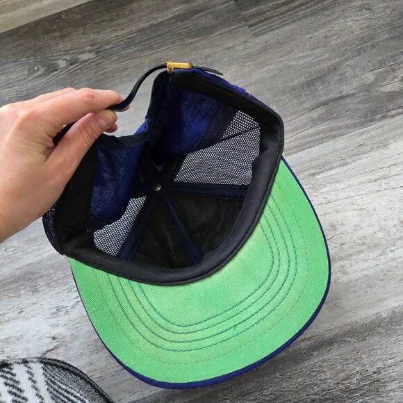 y2k Vintage 90s Champion Vintage Mens Hat Navy Blue - Picture 3 of 7